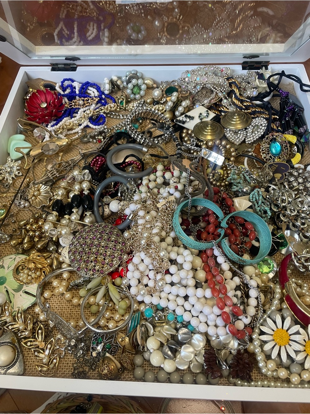 Huge Vintage to Modern Crafters Jewelry Lot